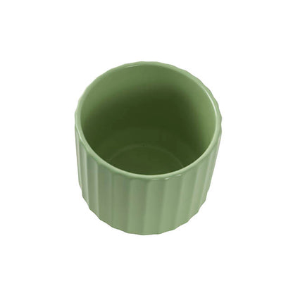 Ceramic Cylinder Sandra Pot Matte Sage (12Dx12cmH)