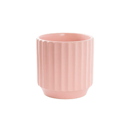 Ceramic Cylinder Sandra Pot Matte Peach Skin (14Dx14cmH)
