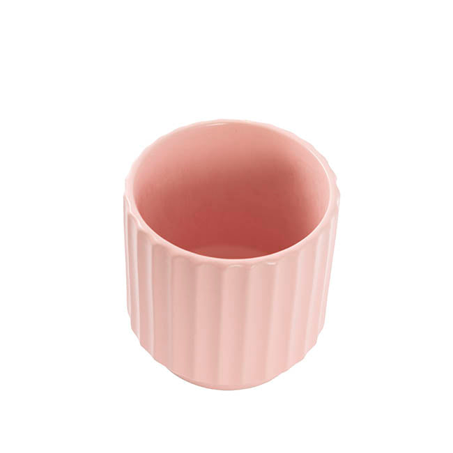 Ceramic Cylinder Sandra Pot Matte Peach Skin (14Dx14cmH)
