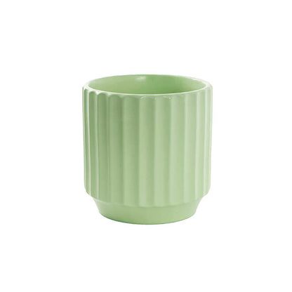 Ceramic Cylinder Sandra Pot Matte Sage (14Dx14cmH)