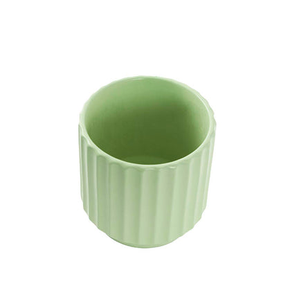 Ceramic Cylinder Sandra Pot Matte Sage (14Dx14cmH)