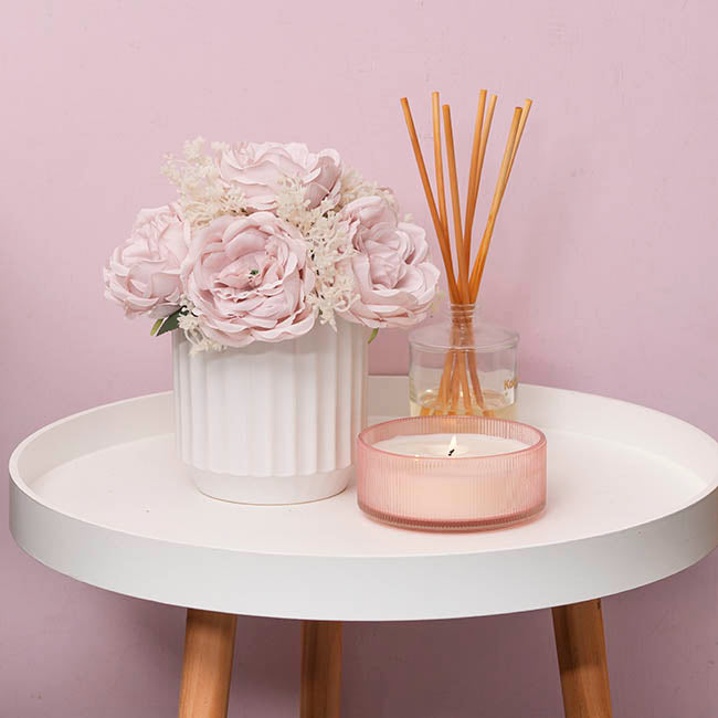 Ceramic Cylinder Sandra Pot Matte White (14Dx14cmH)