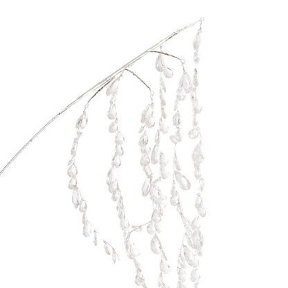 Acrylic Crystal Cascading Spray Silver (100cmH)