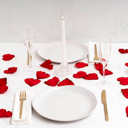 Rose Petals Large Heart Shape Dark Red (120PC Bag)