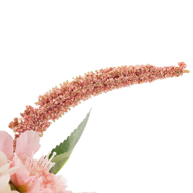 Alice Flower Arrangement w Resin Water Soft Pink (23x33cmH)