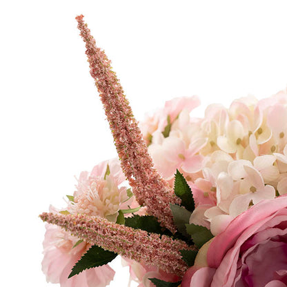 Alice Flower Arrangement w Resin Water Soft Pink (23x33cmH)