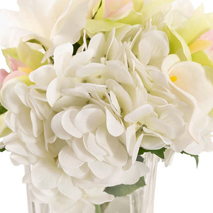 Stella Flower Arrangement w Resin Water White (20x25cmH)