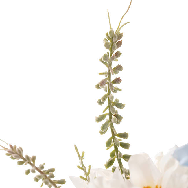 Lana Flower Arrangement w Resin Water Blue (31x50cmH)