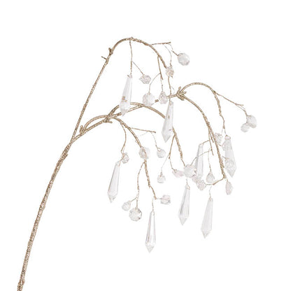 Draping Acrylic Crystal Spray Champagne (69cmH)