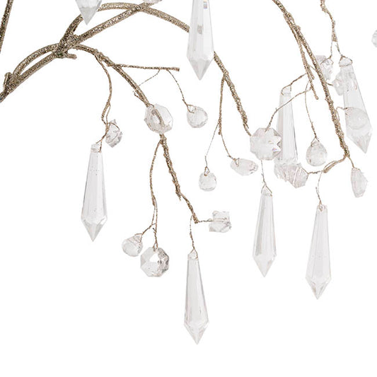 Draping Acrylic Crystal Spray Champagne (69cmH)