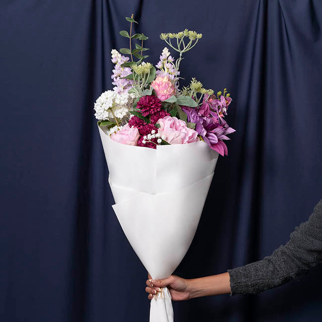 Katie Flower Bouquet Arrangement Purple (70cmH)