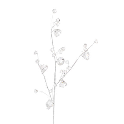 Acrylic Crystal Spray Silver (50cmH)