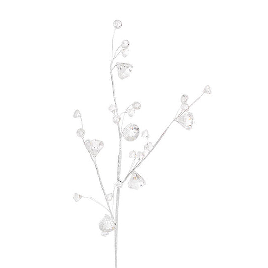 Acrylic Crystal Spray Silver (50cmH)