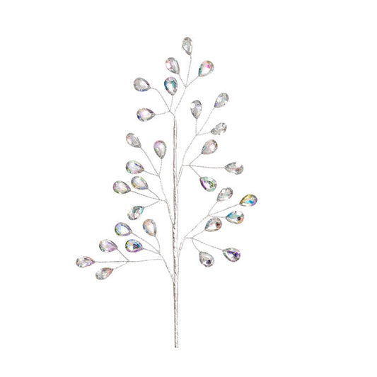 Acrylic Crystal Pick Iridescent Silver (42cmH)