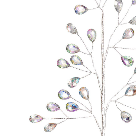 Acrylic Crystal Pick Iridescent Silver (42cmH)