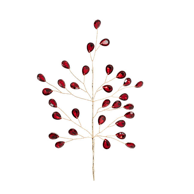 Acrylic Crystal Pick Red Gold (31cmH)