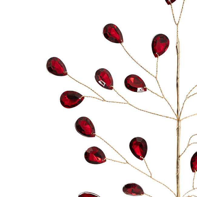 Acrylic Crystal Pick Red Gold (31cmH)