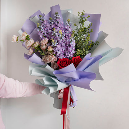 Stock Flower Stem Lilac (80cmH)