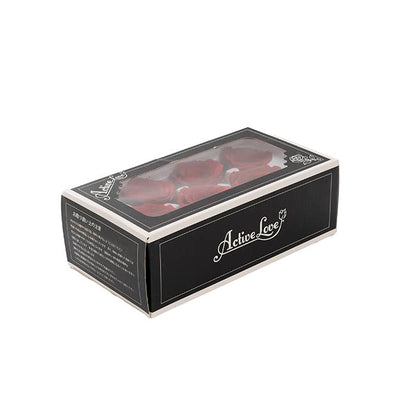 Amore Forever Rose Heads Pack 6 Red (5-6cmD)