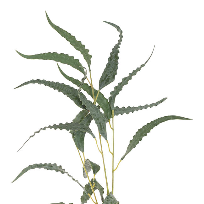 Willow Eucalyptus Wavy Leaf Spray Real Touch Green (69cmH)