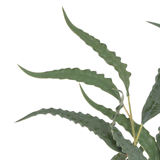 Willow Eucalyptus Wavy Leaf Spray Real Touch Green (69cmH)