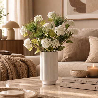Hydrangea x3 Head Spray White (70cmH)