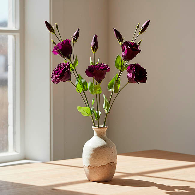 Lisianthus Spray Burgundy (89cmH)