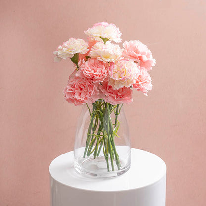 Real Touch Ruffle Carnation Stem Soft Pink (9cmDx52cmH)