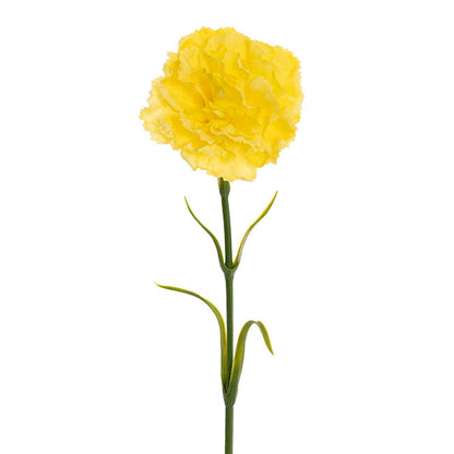Real Touch Ruffle Carnation Stem Bright Yellow (9cmDx52cmH)