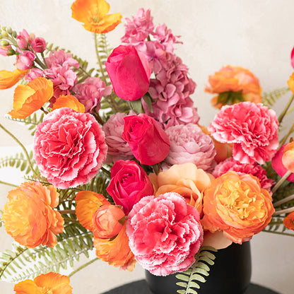 Bella Real Touch Rose Bud Hot Pink (60cmH)