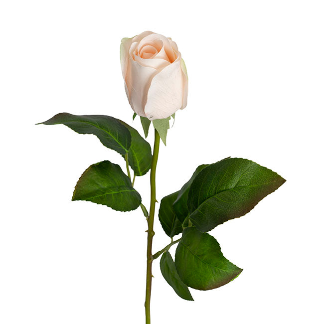 Bella Real Touch Rose Bud Soft Peach (60cmH)