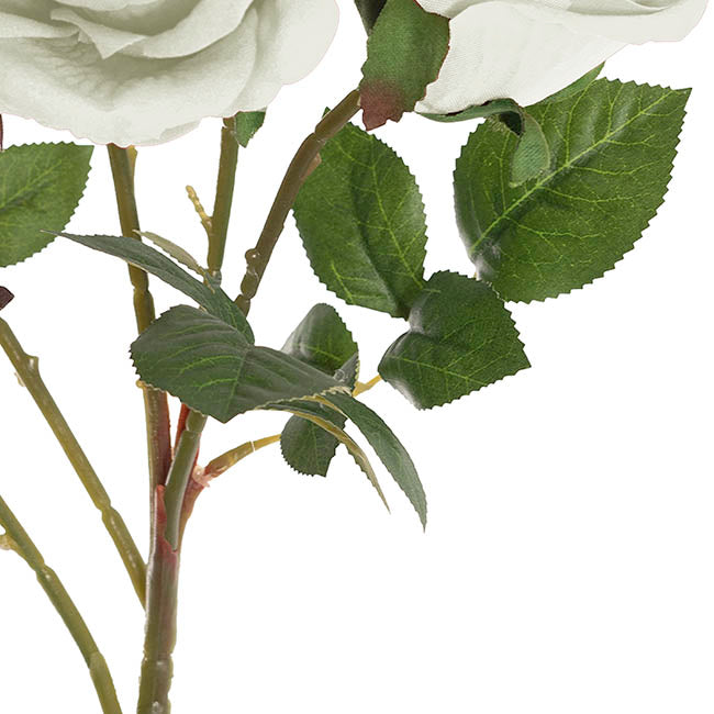 Velvet Rose x 5 Head Spray White (75cmH)