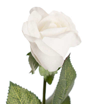 Siena Real Touch Rose Bud White (60cmH)