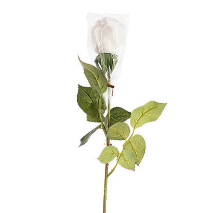 Siena Real Touch Rose Bud White (60cmH)