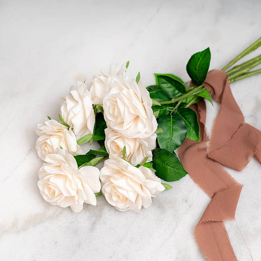 Miller Rose Open Real Touch Cream (9cmDx57cmH)