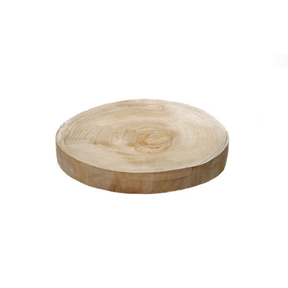 Natural Wood Timber Slice Round Brown (Approx. 12cmx2.5cmH)