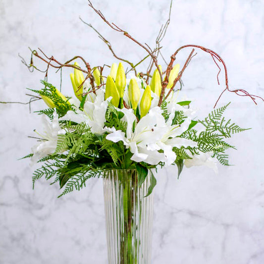 Leaf Cypress Fern Spray Green (73cmH)