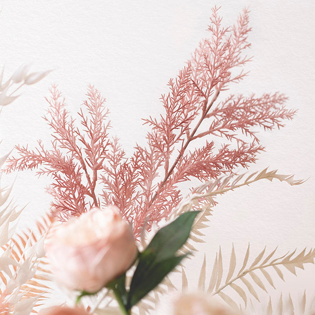 Cypress Fern Spray Dusty Pink (64cmH)