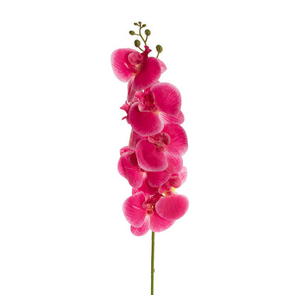 Real Touch Phalaenopsis Orchid Stem x7 Fuchsia (85cmH)
