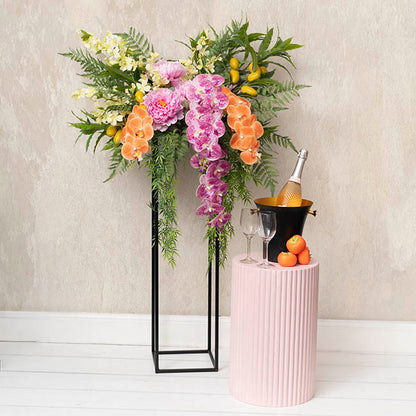 Real Touch Phalaenopsis Orchid Stem x7 Head Purple (85cmH)