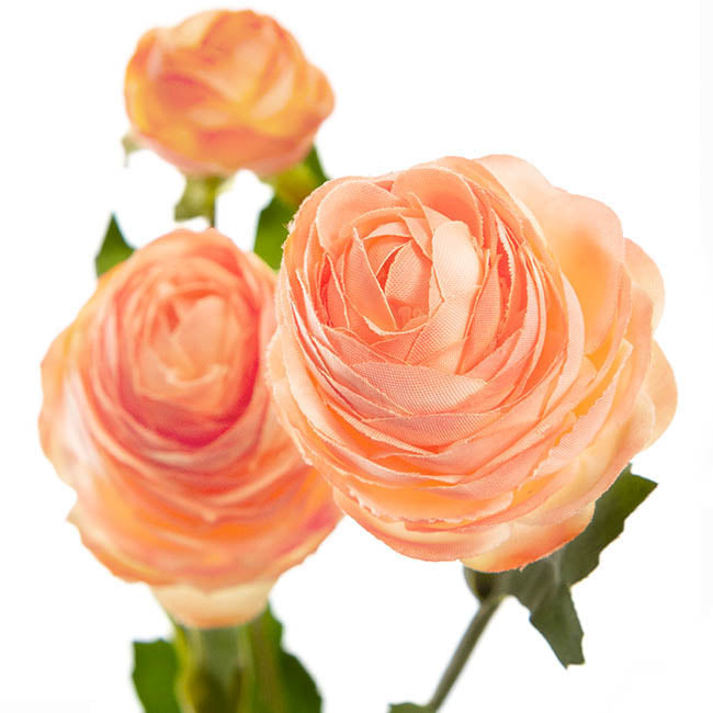 Petite Ranunculus Spray Coral (42cmH)