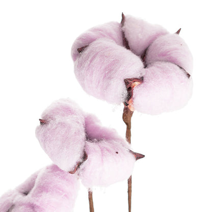 Cotton Branch 6 Heads Soft Purple (Head Size 5cm x 85cmH)