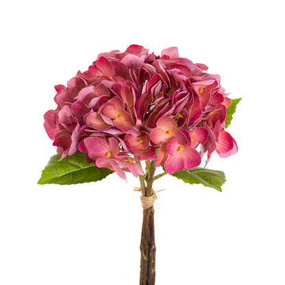 Hydrangea Bunch 3 Stem Real Touch Ombre Mauve (22cmDx35cmH)