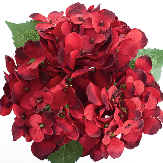 Hydrangea Victoria Bouquet Red (32cmH)