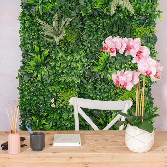 Phalaenopsis Orchid Real Touch 3Stem Potted Hot Pink (60cmH)