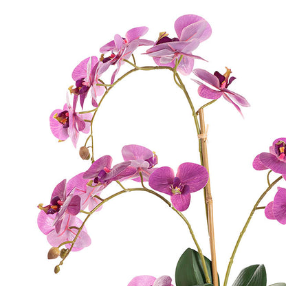 Elegant Potted Phalaenopsis Orchid Real Touch Purple (61cmH)