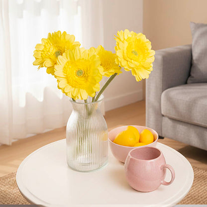 Gerbera Revolution Stem Yellow (13cmDx65cmH)