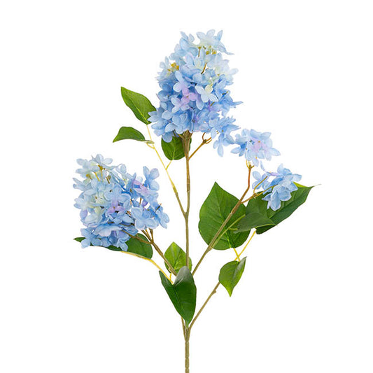 Faux Lilac Flower Spray Sky Blue (78cmH)