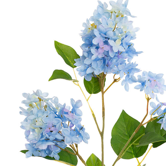 Faux Lilac Flower Spray Sky Blue (78cmH)