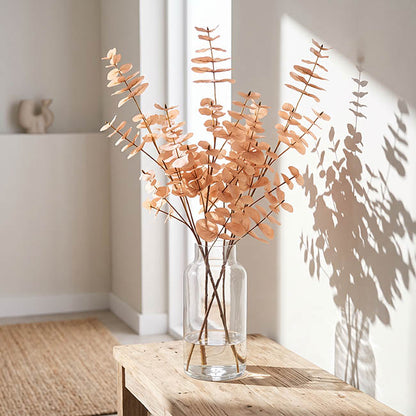 Eucalyptus Large Leaf Spray Soft Brown (88cmH)
